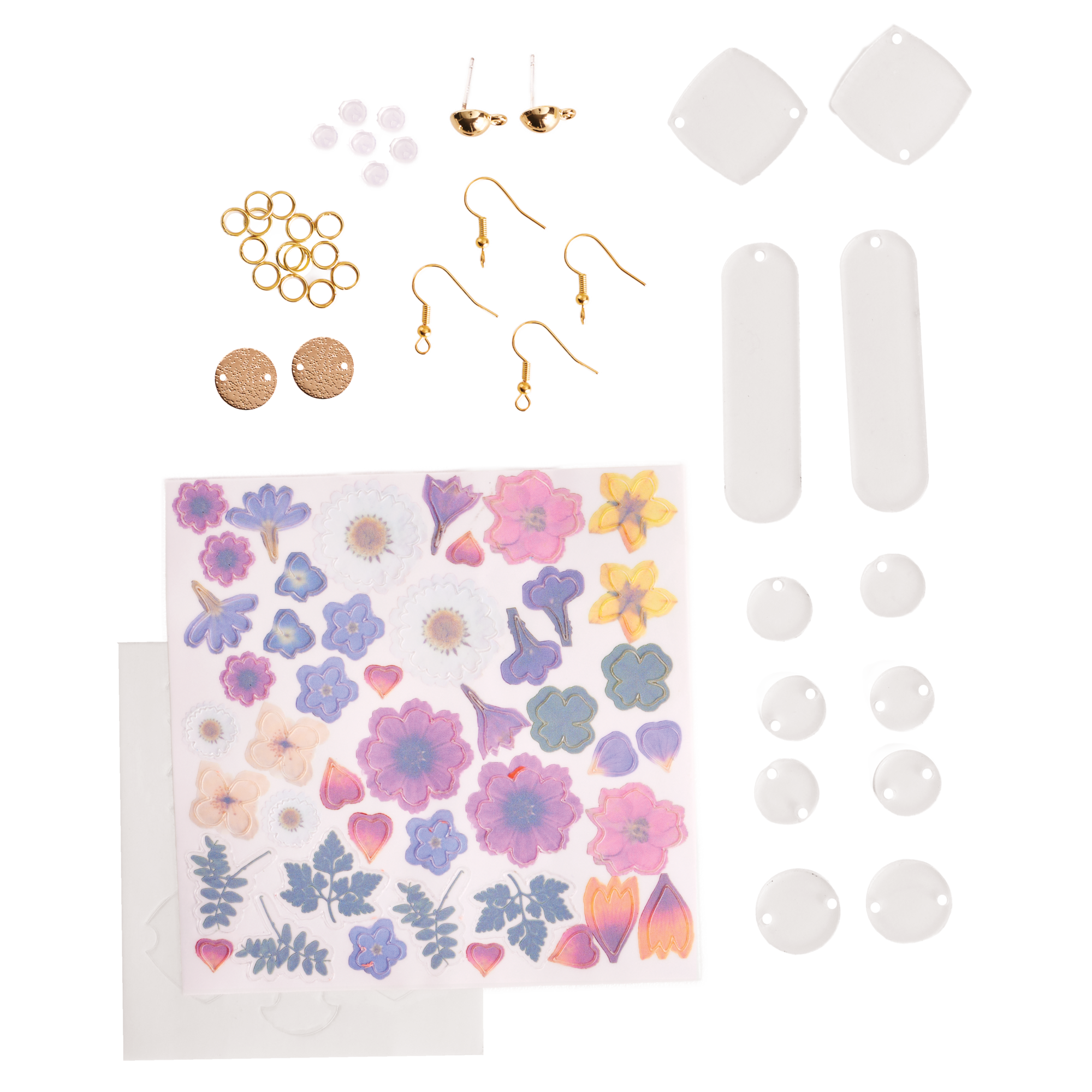 Faber-Castell® Pressed Floral Acyrlic Earings